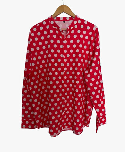 Damen bluse rot weiß - damen, rot/weiß