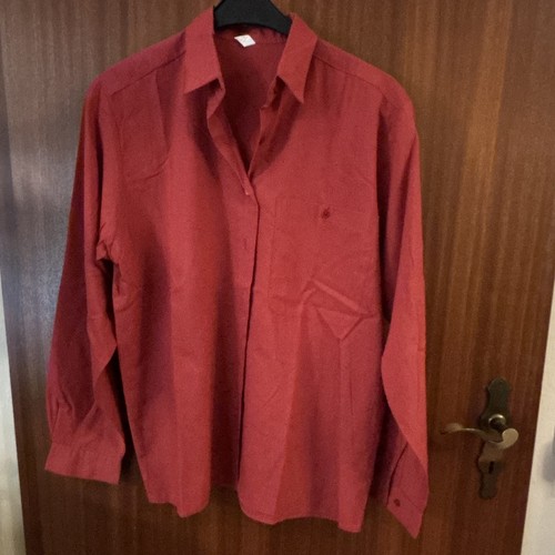 Rote langarm bluse - bluse, damen