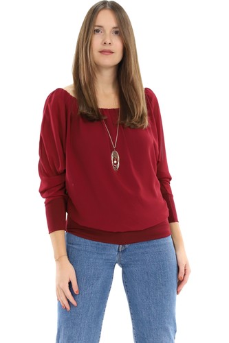Damen bluse mit kette - bluse,