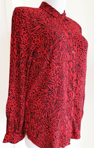 Rote hemdbluse aus - rote,