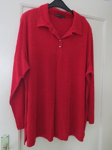 Rote hemdbluse xxl von - hemdbluse, gr.xxl